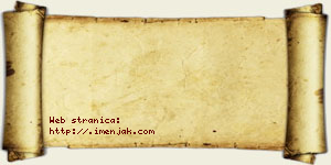 Anđela Vidaković vizit kartica